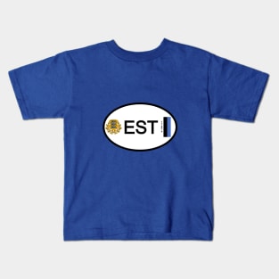 Estonia car country code Kids T-Shirt